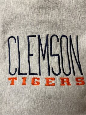 Rare Vintage Clemson Tigers Crewneck Sweatshirt Sz. L